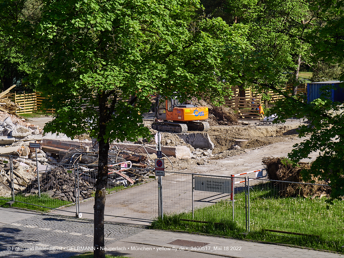 18.05.2022 - Baustelle am Haus für Kinder in Neuperlach